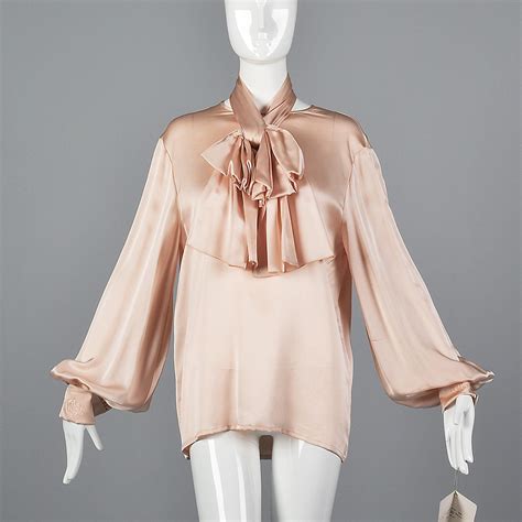 dior silk blouse